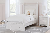 J&M Furniture - Ashley Furniture - Mollviney Twin Panel Storage Bed - Twin Panel Storage Bed - B2540B6